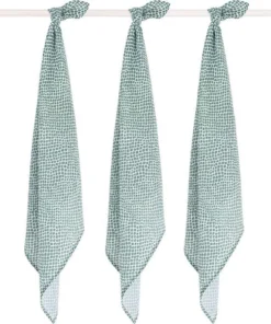 Jollein Hydrofiel Multidoek Snake 70x70cm - Ash Green - 3 Stuks