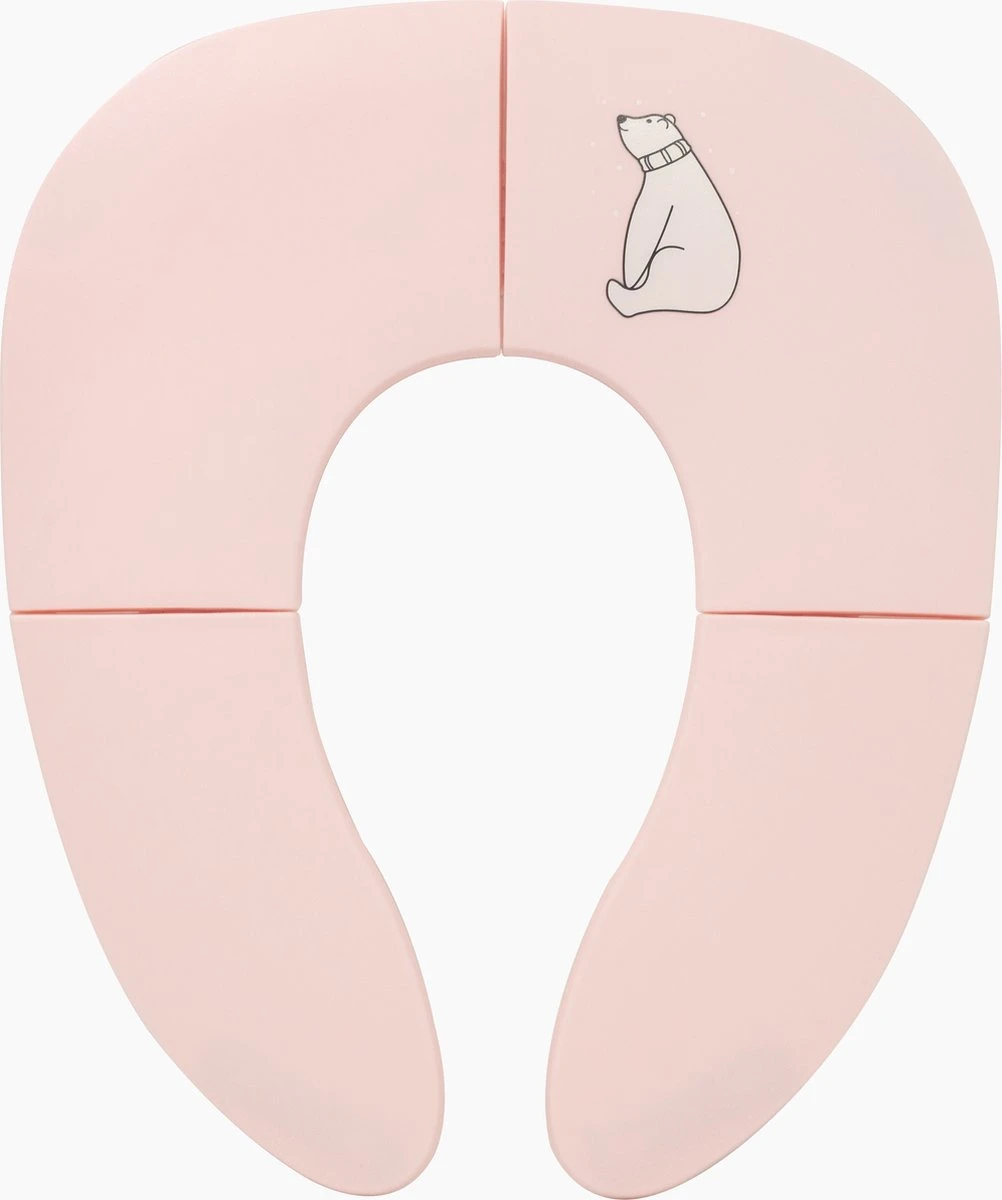 Kinder WC (roze) Bril Opvouwbaar Licht Ontwerp Hygiënisch Voor Onderweg WC Bril Voor Zindelijkheidstraining Makkelijk Mee Te Nemen Gratis Tasje Bijgeleverd - Afbeelding 3