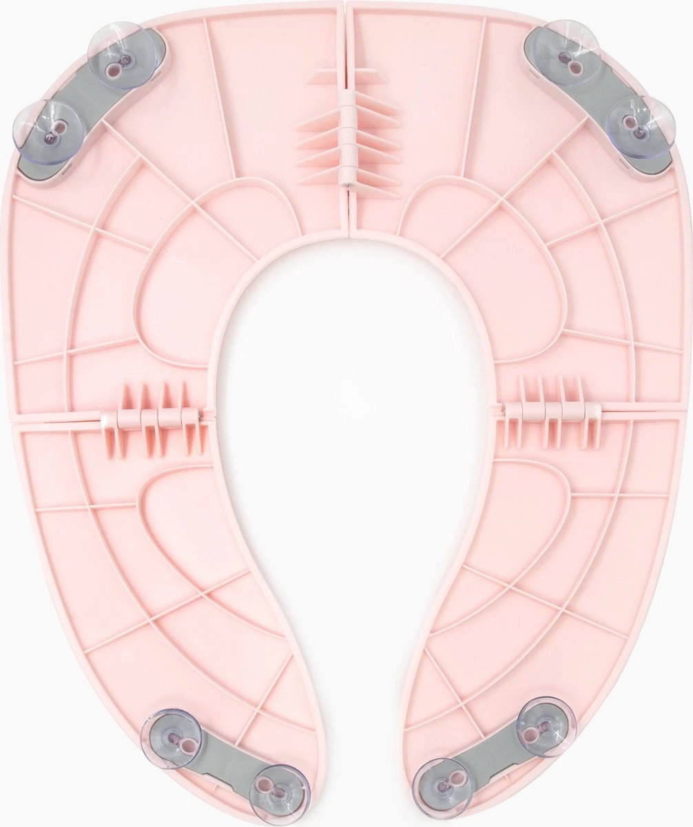 Kinder WC (roze) Bril Opvouwbaar Licht Ontwerp Hygiënisch Voor Onderweg WC Bril Voor Zindelijkheidstraining Makkelijk Mee Te Nemen Gratis Tasje Bijgeleverd - Afbeelding 4