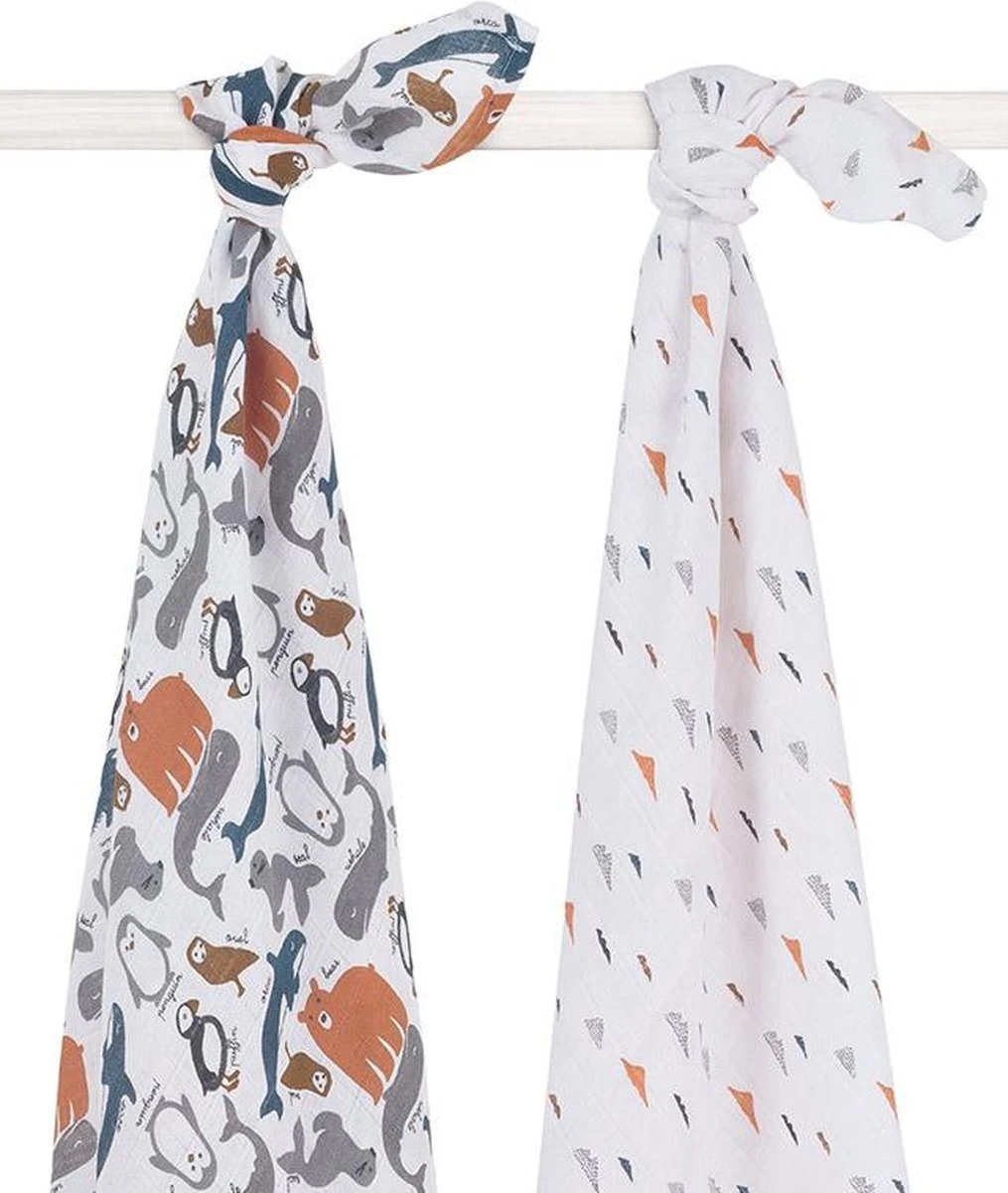 Jollein Hydrofiel Multidoek Spot 115x115cm - Caramel - 2 Stuks - Afbeelding 10