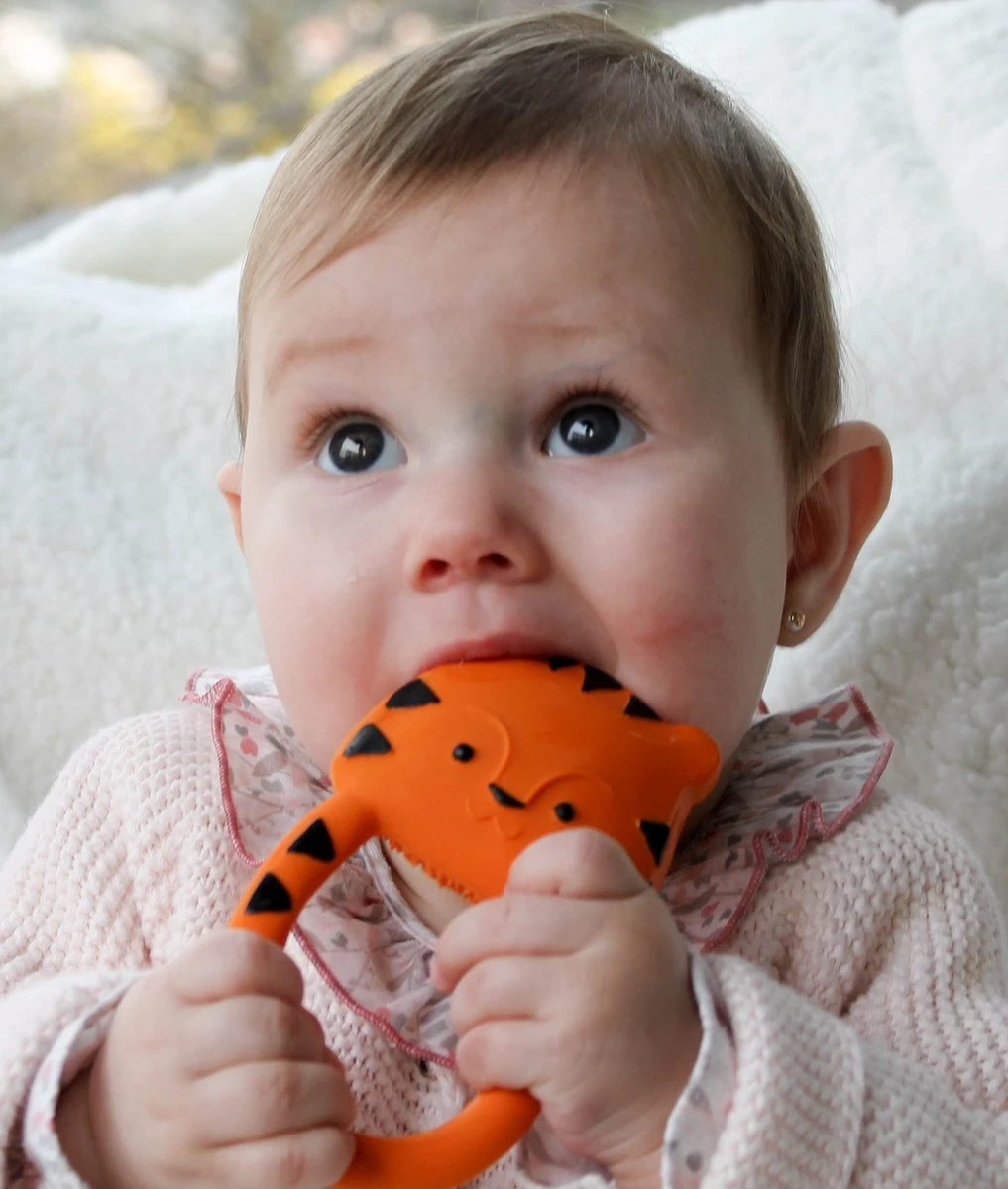 Lanco Rubberen Bijtring - Nalu De Tijger - Oranje - Afbeelding 2