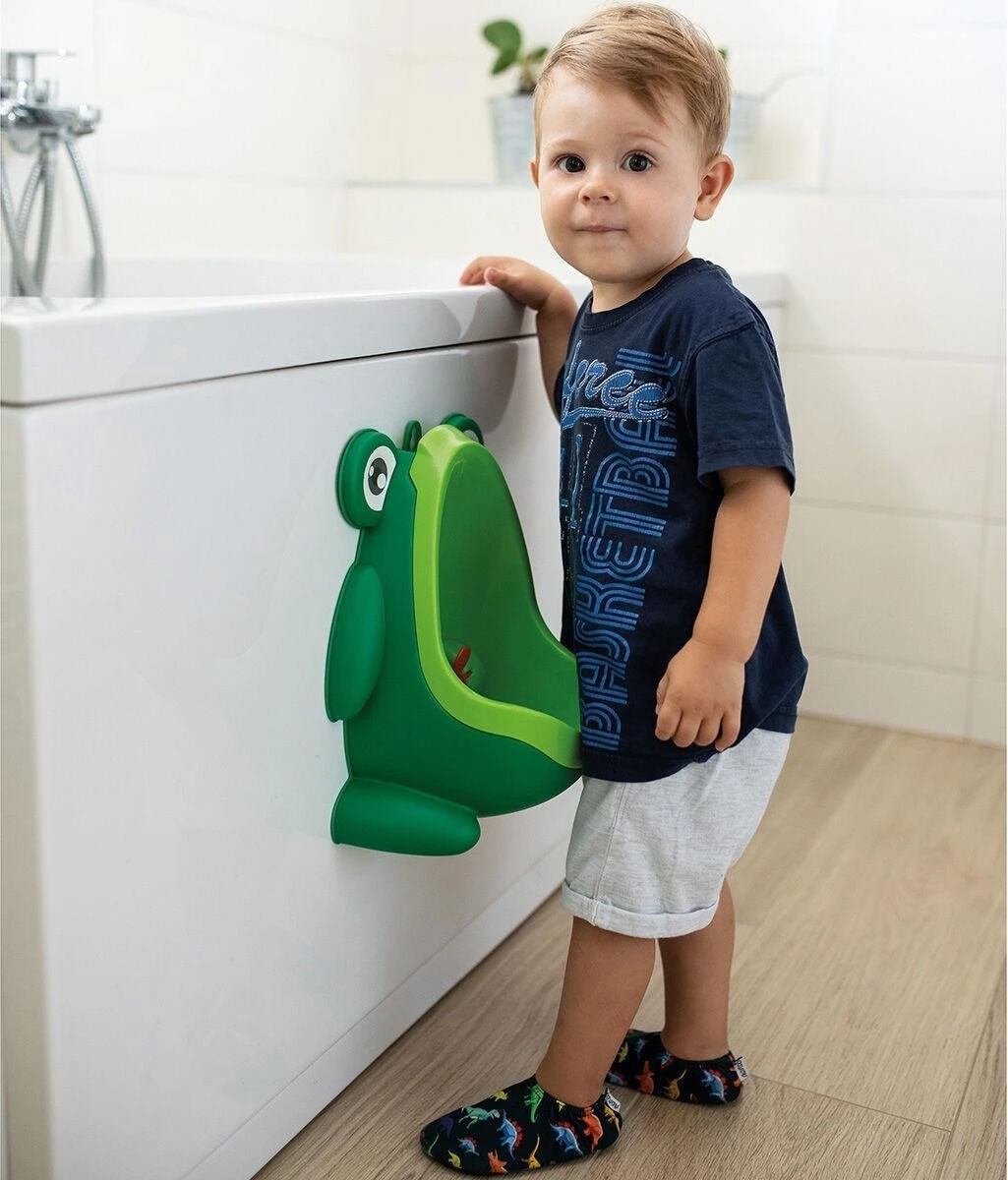 FreeON Urinoir - Toilettrainer - WC Trainer - Plaspotje - Happy Frog - Groen - Afbeelding 2