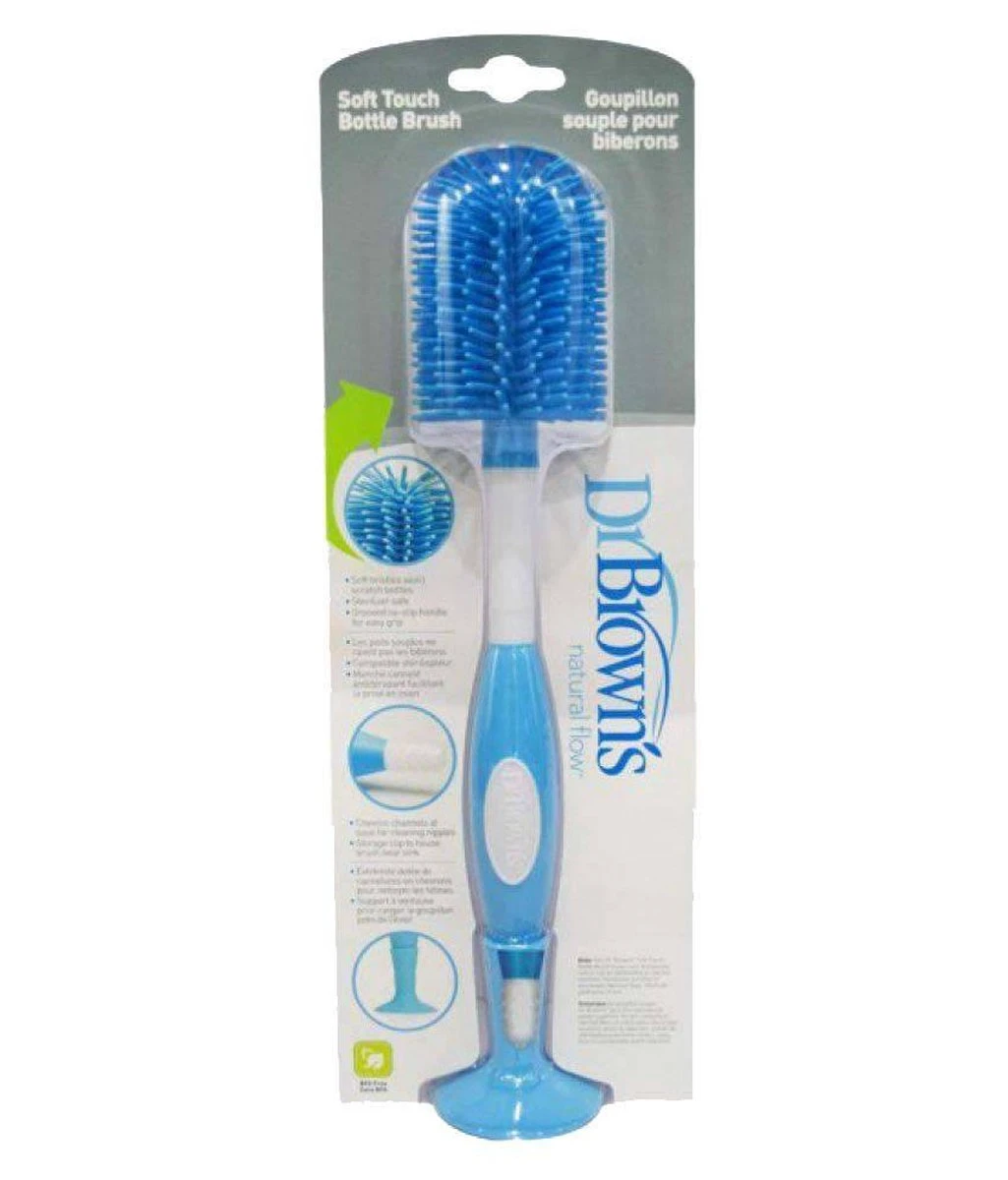 Dr. Brown's Flessenborstel - Blauw Siliconen - Afbeelding 2