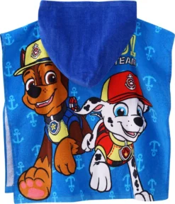 Merkloos Bad Poncho Paw Patrol Met Capuchon - 60x60 Cm - Bad - Zwemmen