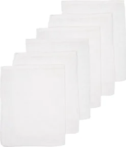 Meyco Hydrofiele Biologische Washandjes Uni - 6-pack - Wit