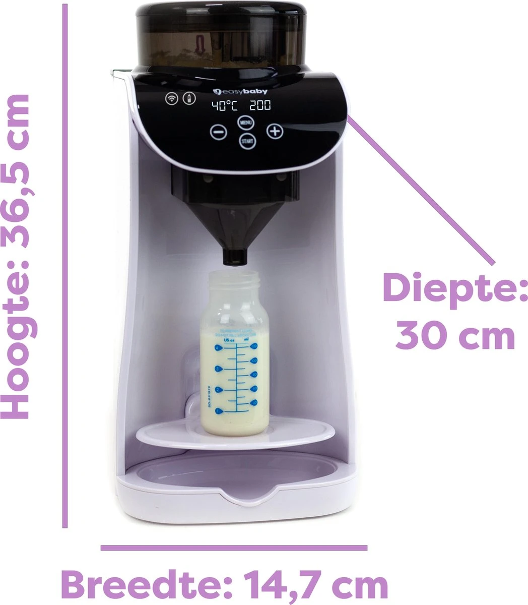 Easybaby Flesvoeding Apparaat / Baby Senseo - Baby Fles Maker - Flessenwarmer - Flesverwarmer - Afbeelding 4