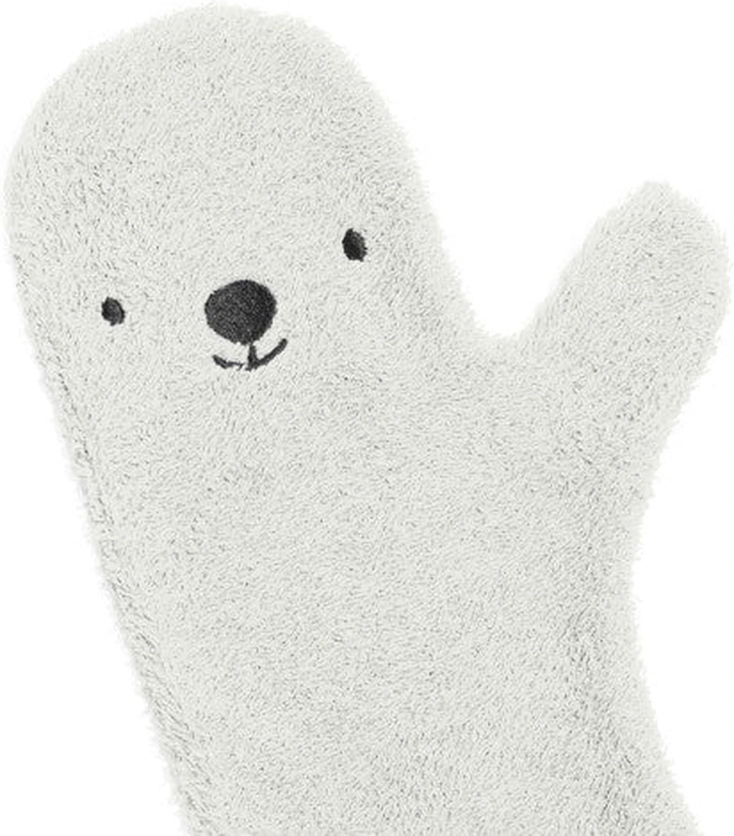 Invented 4 Kids - Douche Washandje - Washandjes - Wit Beer - Afbeelding 5