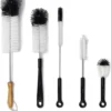 STACK Flessenborstel Set | Speenborstel Set - Flessen Reiniger Set - Melkfles Borstel Set - Drinkfles Reiniger Set - Schoonmaakborstel Set - Flessenreiniger Set - Pijpenborstel - Kras En BPA Vrij - 5 Delige Set Voor Ieder Oppervlak