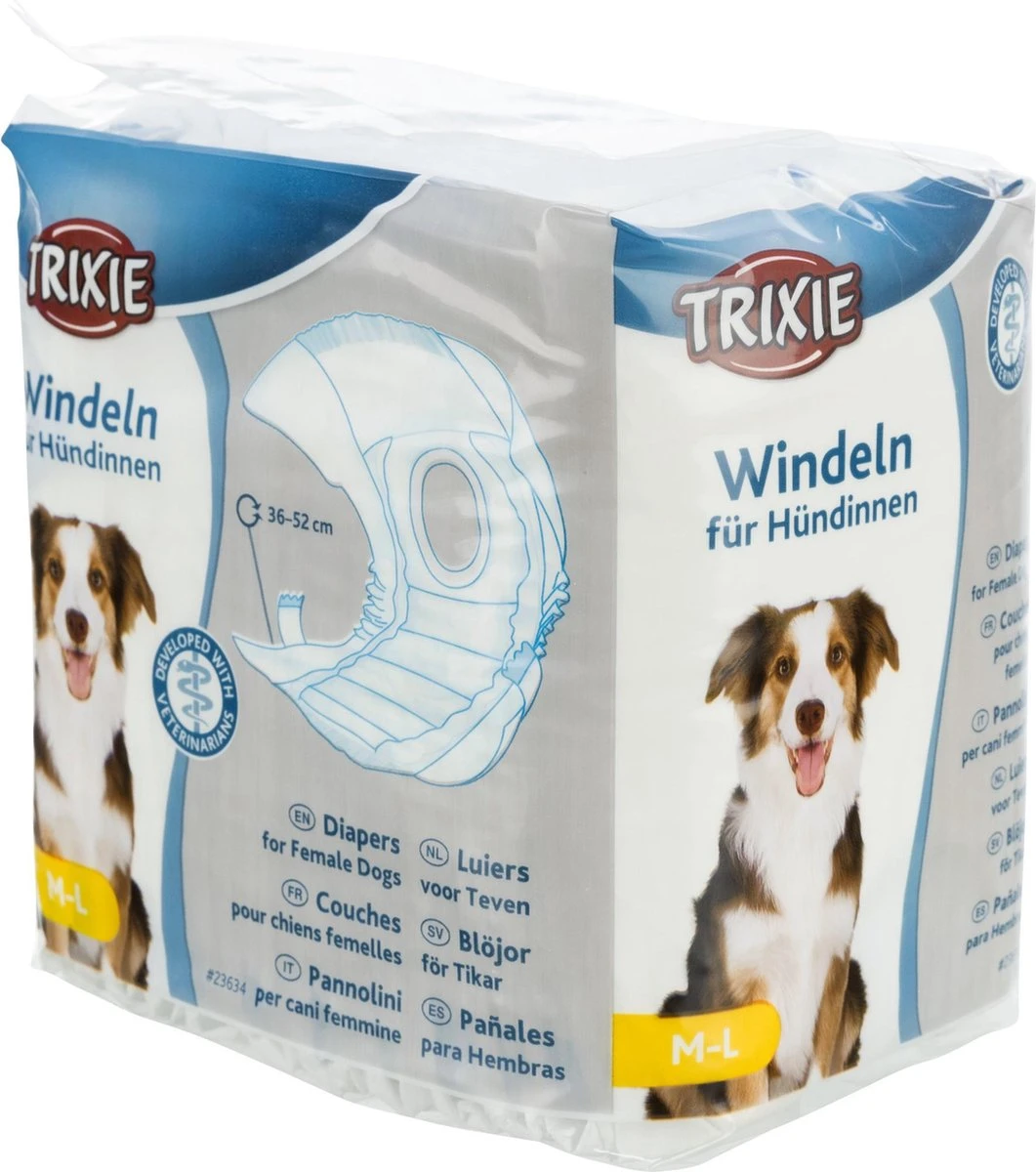 Trixie Diapers For Female Dogs - M/L - 12 Stuks - Afbeelding 2
