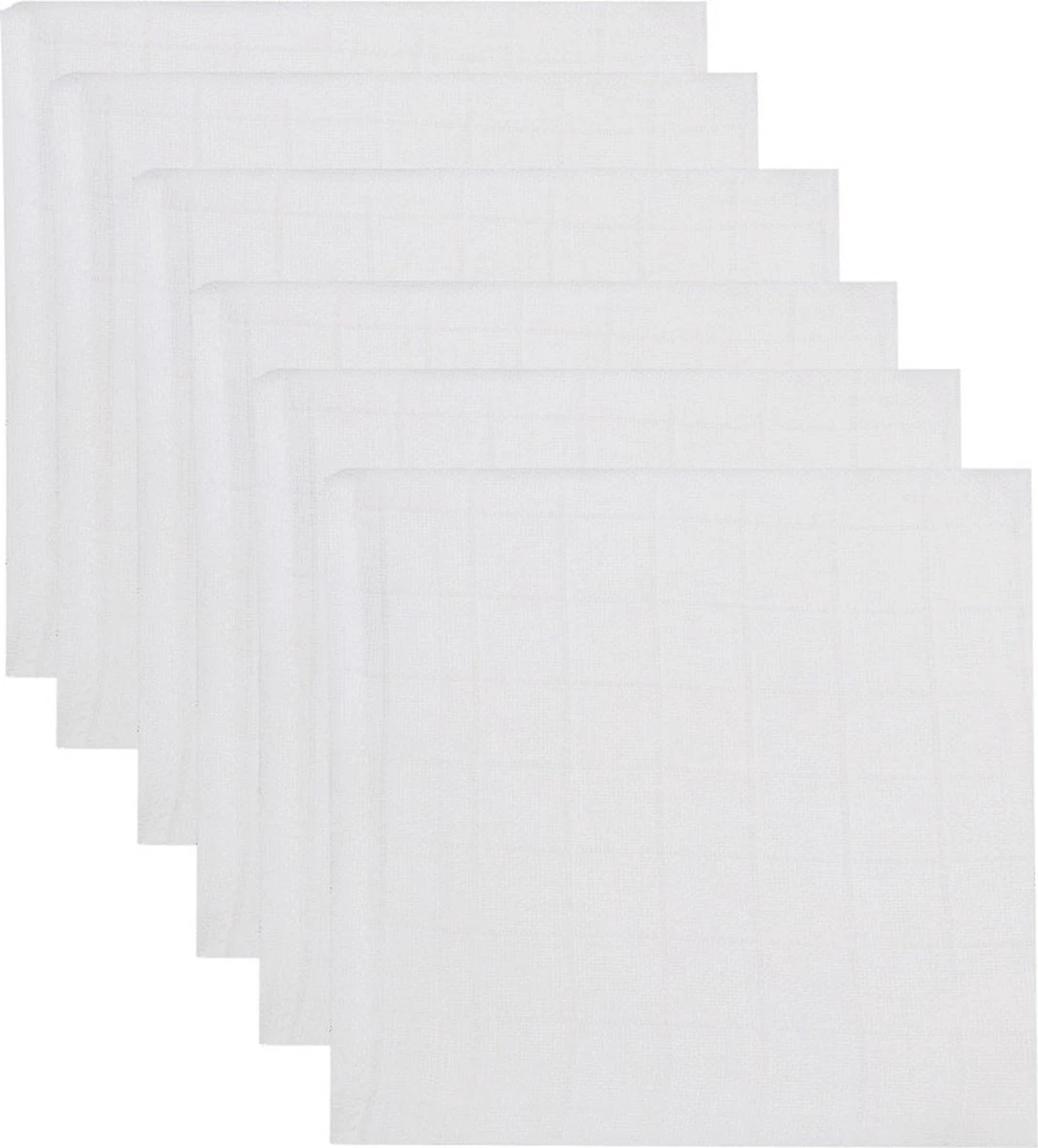 MamaLoes Hydrofiel Starterset - Wit - Hydrofiel Luiers - Hydrofiel Washandjes - Hydrofiel Monddoekjes - Afbeelding 2