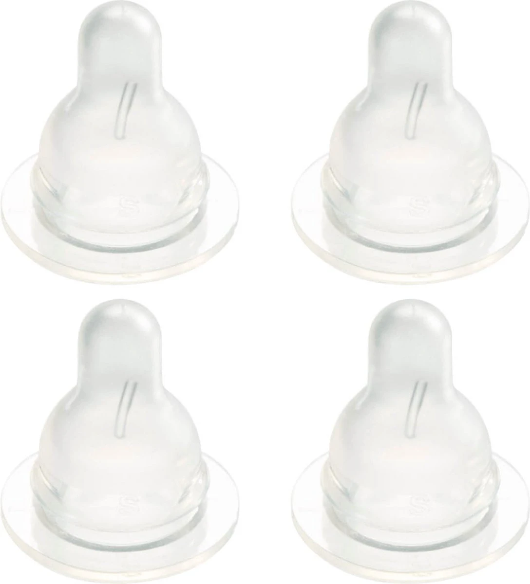 Difrax Flessenspeen Natural - Maat Small - 4 Stuks