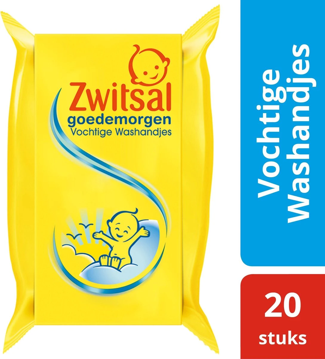 Zwitsal Goedemorgen Baby Vochtige Washandjes - 20 Stuks - Afbeelding 6