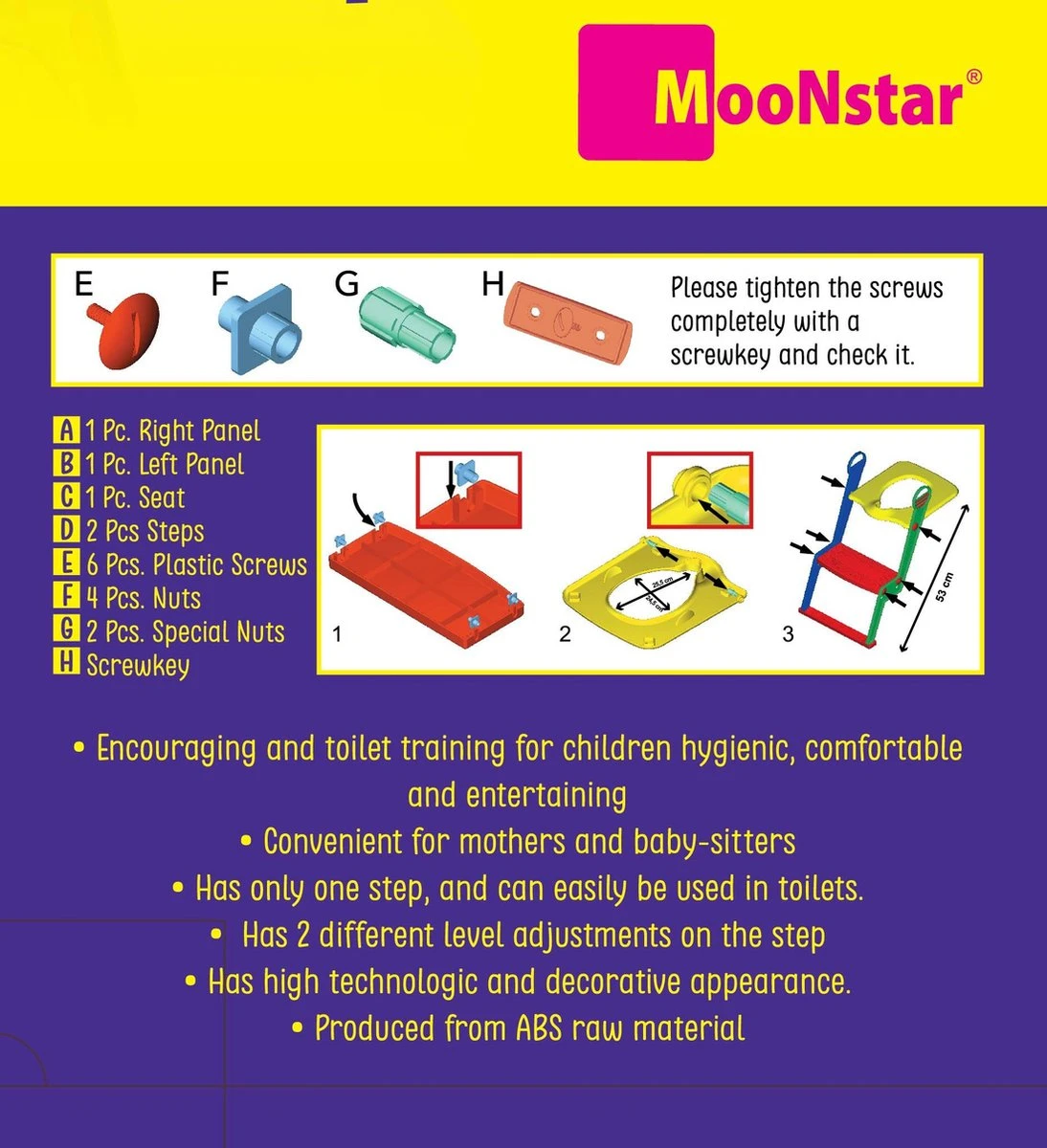 Motek® - WC Verkleiner - Wc Verkleiner Met Trapje - Toiletverkleiner - Toilettrainer - Wc Verkleiner Opvouwbaar - 2 Tot 7 Jaar - Trainer Met Opstapje - Afbeelding 9