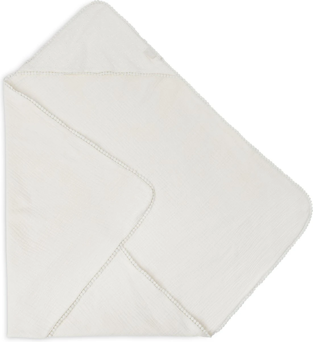 Jollein Badcape Embroidery 75x75cm - Ivory - Afbeelding 2