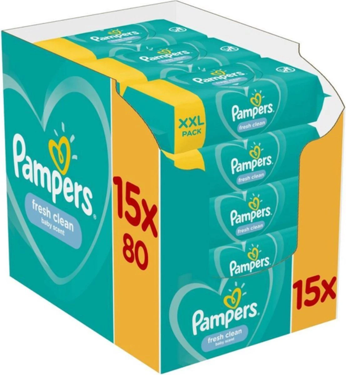 Pampers® Pampers Fresh Clean Billendoekjes - 1200 Doekjes - Afbeelding 18