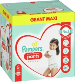 PampersĀ® Pampers - Premium Protection Pants - Maat 5 - Mega Pack - 60 Luierbroekjes