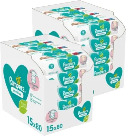 PampersĀ® Pampers - Sensitive - Billendoekjes - 2400 Doekjes - 30 X 80
