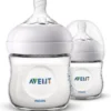 Philips Avent Natural Babyfles – SCF030/27 Babyfles (0m+) Voor Langzame Toevoer – 2 Stuks