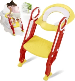 Merkloos Wc Verkleiner Met Trapje - Wc Verkleiner - Toilettrainer - Toiletverkleiner - 2 Tot 7 Jaar