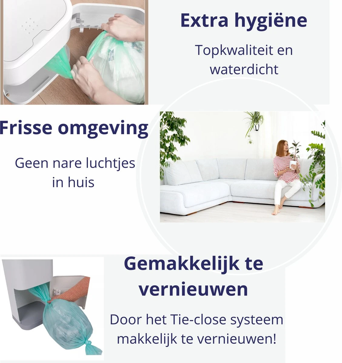 Luieremmer Navulling Geschikt Voor Korbell - 15/16 Liter - 6 Stuks - Milieuvriendelijk - Nelbar - Afbeelding 2