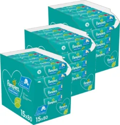 PampersĀ® Pampers - Fresh Clean - Billendoekjes - 3600 Doekjes - 45 X 80