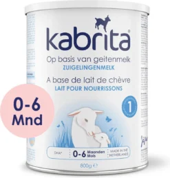 Kabrita 1 Zuigelingenmelk - Zuigelingenvoeding 0-6 Maanden - 800g