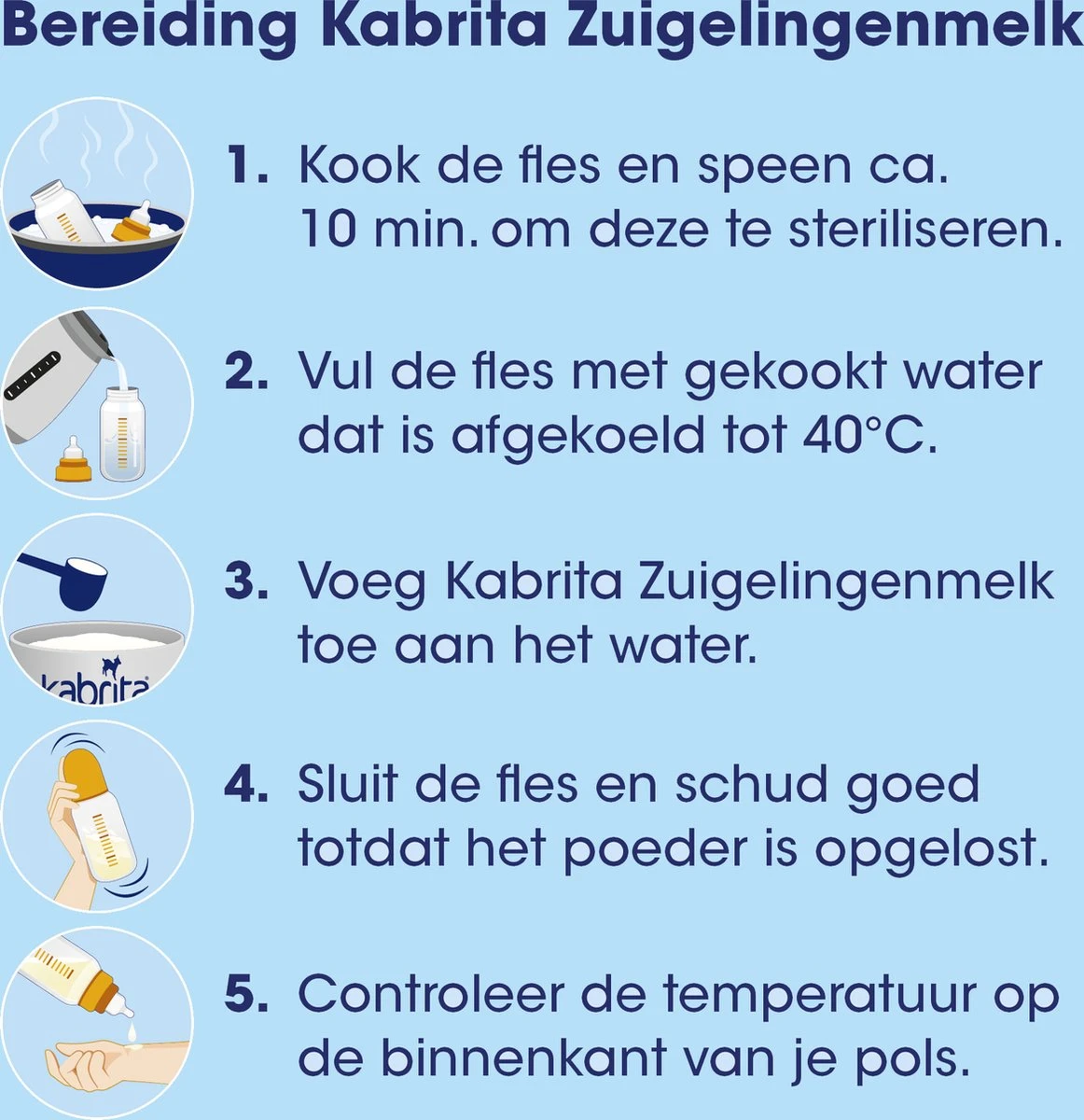 Kabrita 1 Zuigelingenmelk - Zuigelingenvoeding 0-6 Maanden - 800g - Afbeelding 5