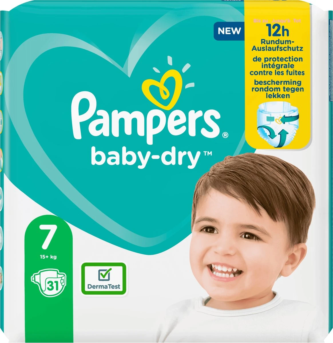 Pampers® Pampers Baby-Dry Maat 7 (15kg+) - 31 Luiers - Afbeelding 2