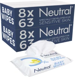 Neutral - Baby Billendoekjes - 16 X 63 Stuks - 0% Parfum