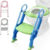 LifeGoods WC Verkleiner Met Trapje - Trainer Met Opstapje - 2 Tot 7 Jaar - Groen/Blauw