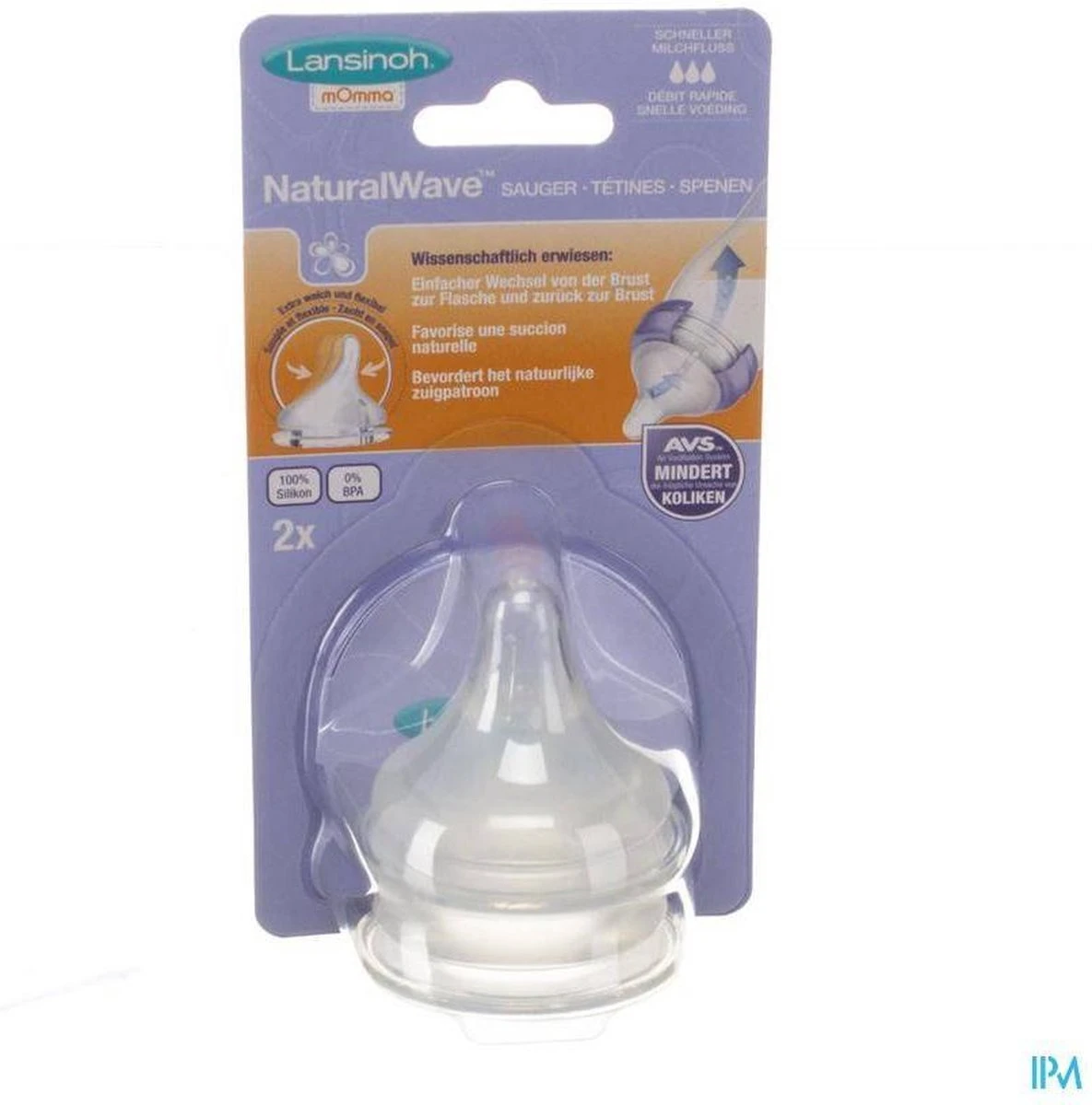 Lansinoh - Speen Snelle Toevoer - Natural Wave - 2 Stuks - 6 Mnd+ - Afbeelding 5