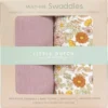 Little Dutch - Swaddle Doeken 70 X 70 Vintage Little Flowers / Pure Mauve