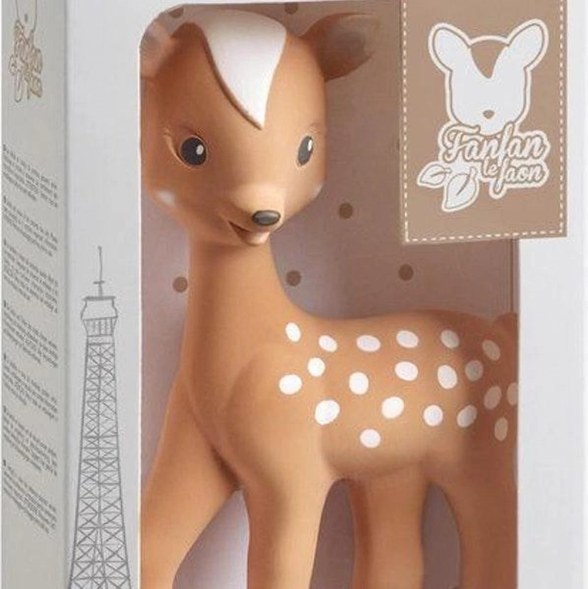 Sophie De Giraf- Bijtspeelgoed - FanFan Het Hertje - 100% Natuurlijk Rubber - Afbeelding 7