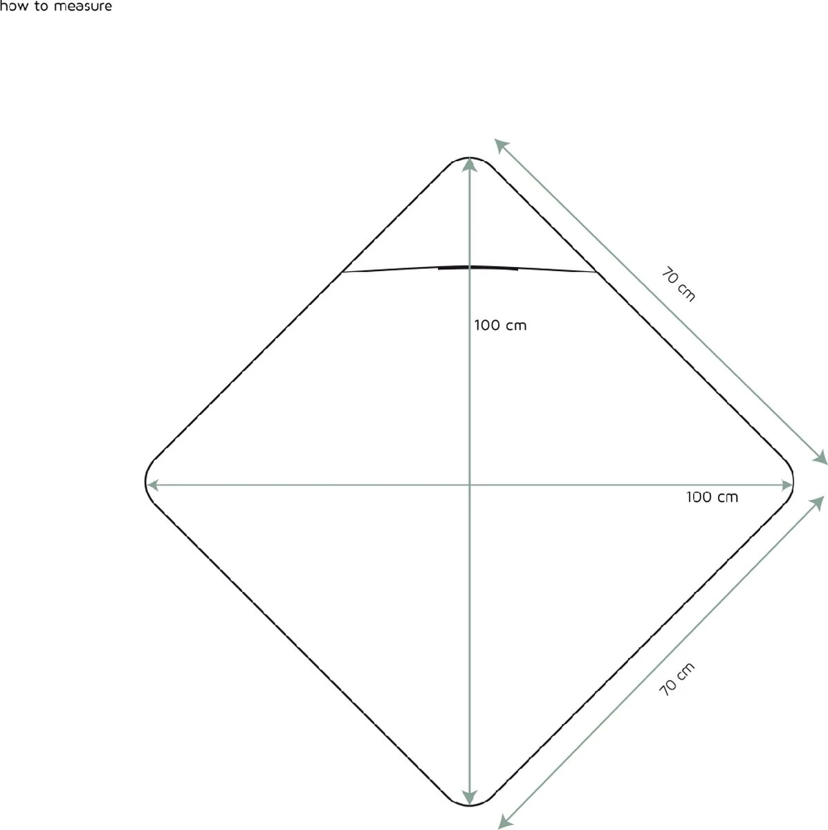 Koeka Baby Badcape Dijon Daily - 100x100cm - Lichtroze - Afbeelding 5