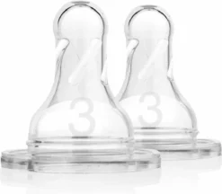 Dr. Brown's Fles Speen Standaard - Fase 3 - 2 Stuks