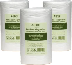 Bamboe Inlegvellen Wasbare Luiers - 300 Inlegvellen - 3 Rollen