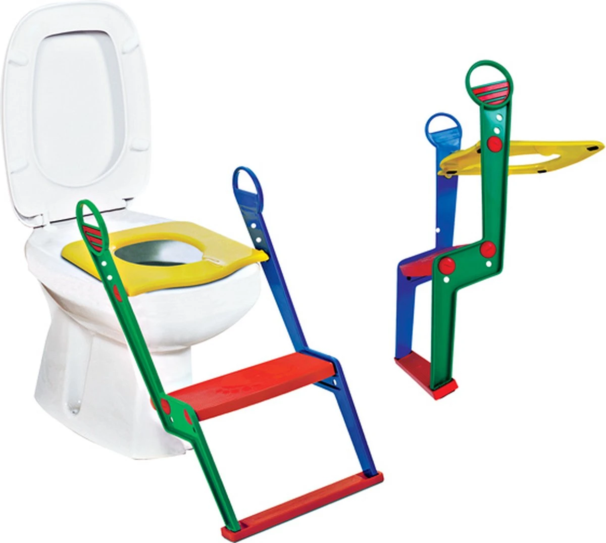 Motek® - WC Verkleiner - Wc Verkleiner Met Trapje - Toiletverkleiner - Toilettrainer - Wc Verkleiner Opvouwbaar - 2 Tot 7 Jaar - Trainer Met Opstapje - Afbeelding 11