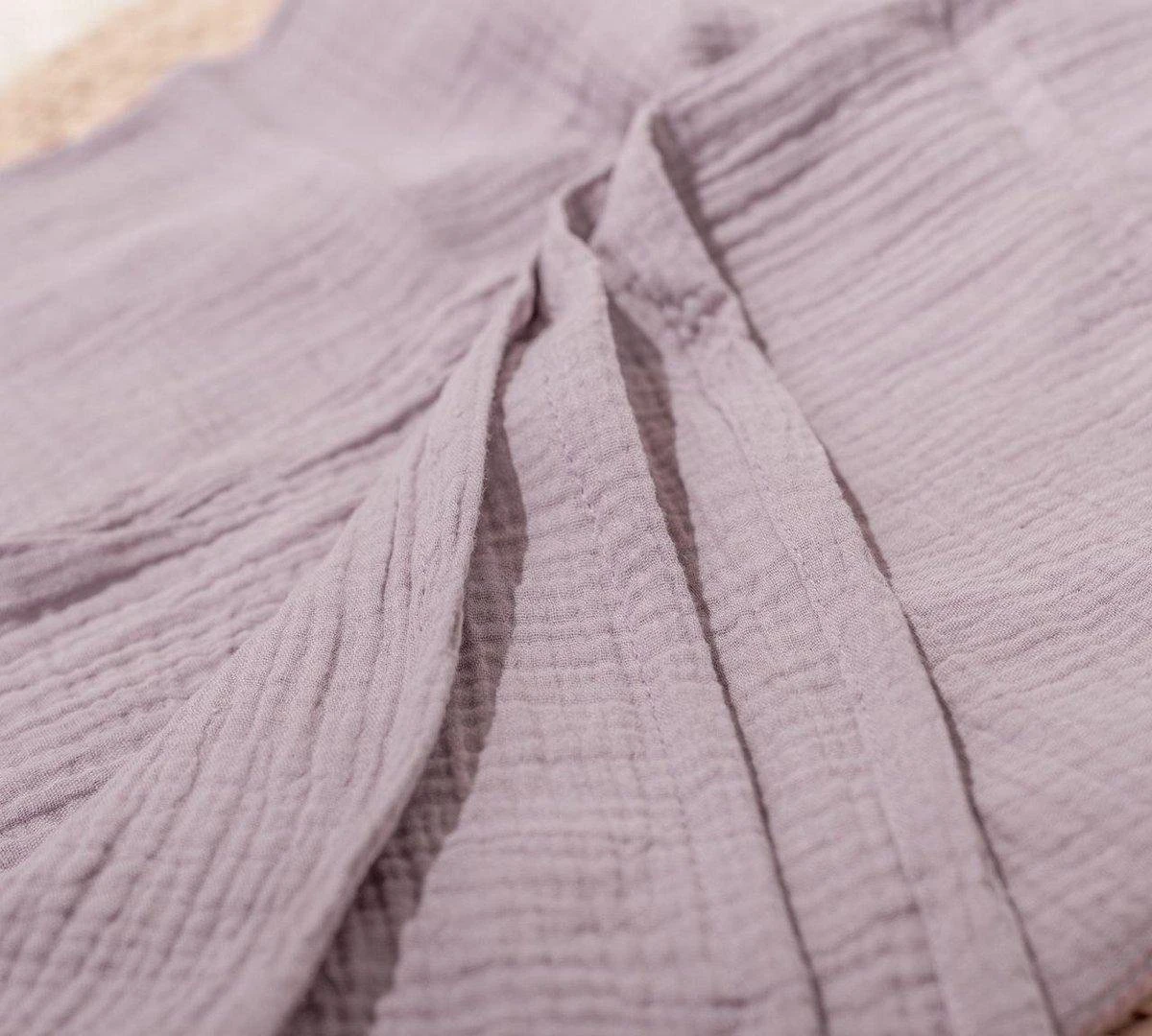 Hydrofiele Doek XL 120x120cm Lila - Luxueuze Kwaliteit - 100% Zacht Katoen - Hydrofiele Luiers - Swaddle - Inbakerdoek - Wikkeldeken- Omslagdoek Baby - Bad - Afbeelding 3