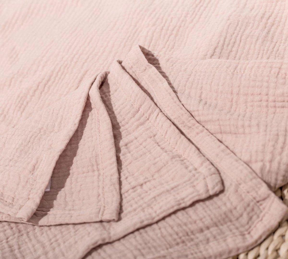 Hydrofiele Doek XL 120x120cm Zand - Luxueuze Kwaliteit - 100% Zacht Katoen - Hydrofiele Luiers - Swaddle - Inbakerdoek - Wikkeldeken- Omslagdoek Baby - Bad - Afbeelding 3