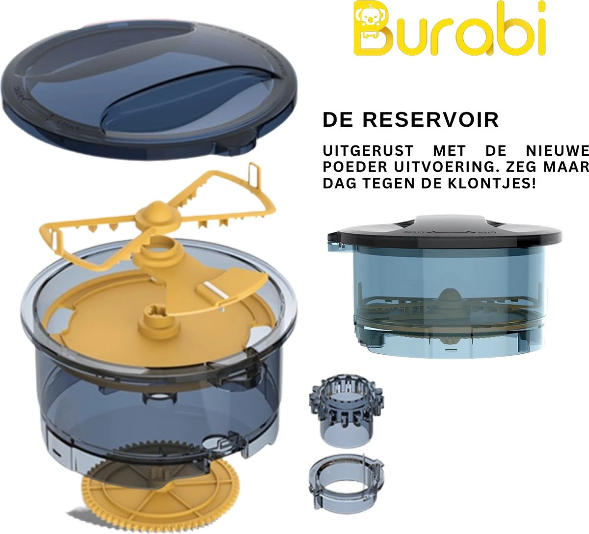 BURABI Automatische Baby Fles Maker | Fles Voeding Apparaat | Baby Senseo | Met App | Baby Verzorging | Baby Melk | Fles Bereiding | Babymelk | Baby Voeding - Afbeelding 6