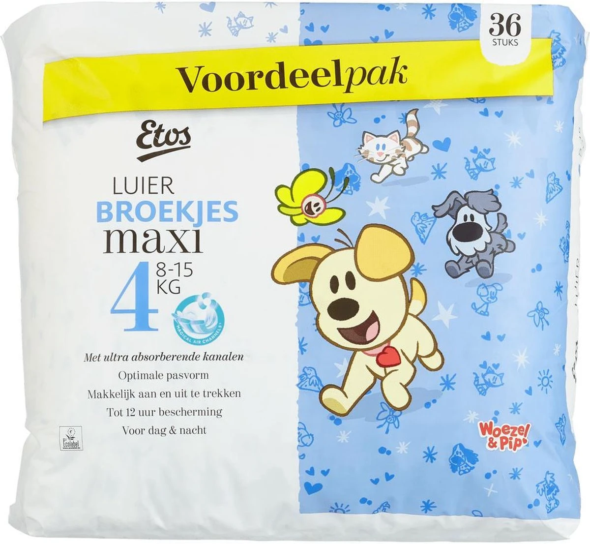 Etos Luierbroekjes Megabox - Maat 4 - 8 Tot 15kg - 108 Stuks (3 X 36 Stuks) - Afbeelding 2