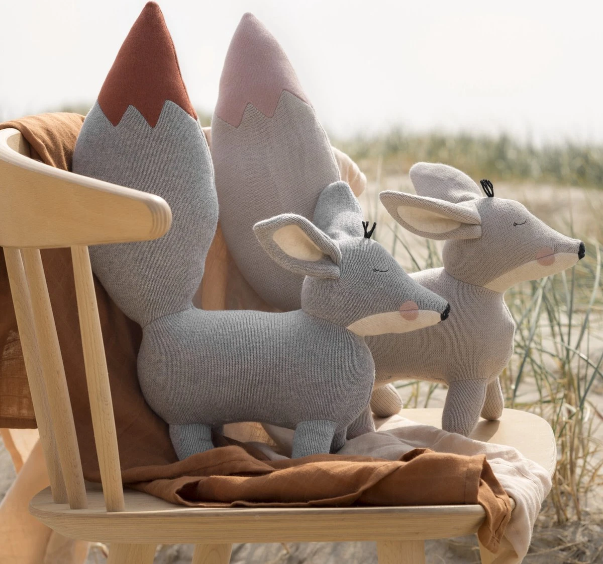 Baby Bello Finny The Fennex Fox - Sandy Pink - Knuffel XL - Afbeelding 2