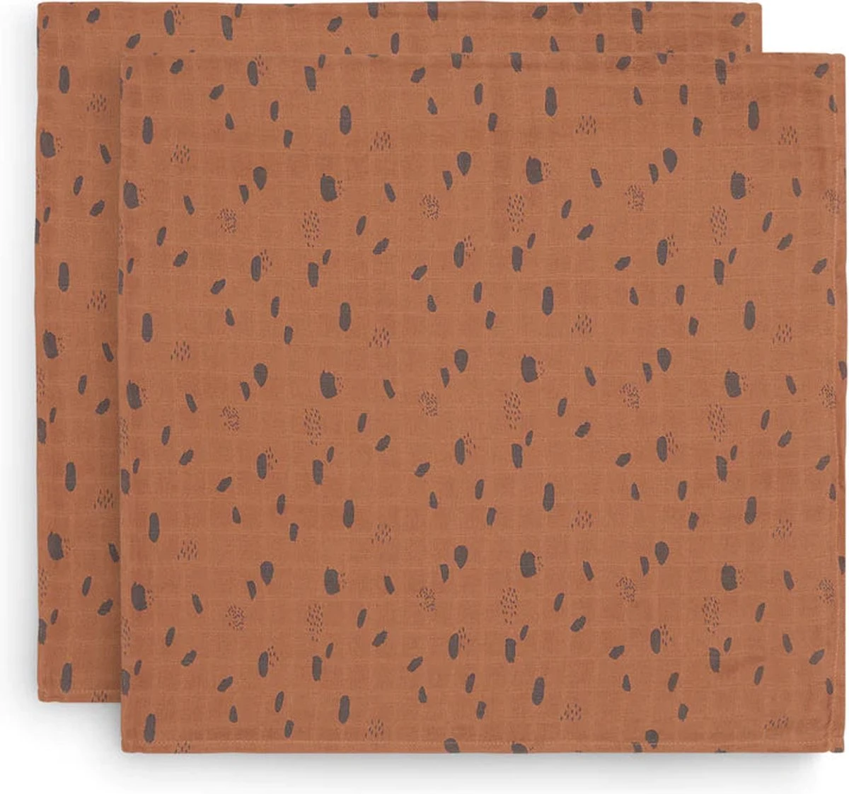 Jollein Hydrofiel Multidoek Spot 115x115cm - Caramel - 2 Stuks