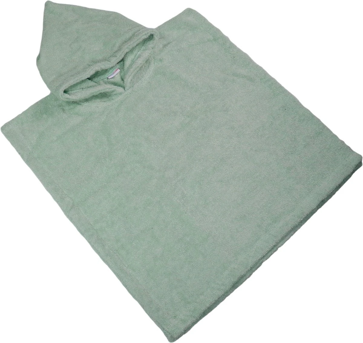 MamaLoes Badstof Stone Green Baby Poncho ML5287 - Afbeelding 5