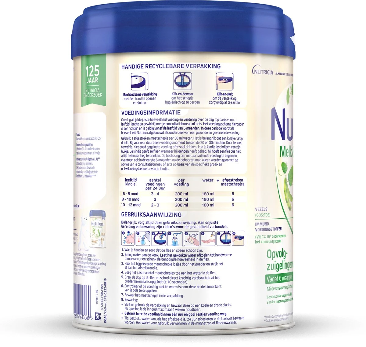Nutrilon Melk & Plantaardig 2 - Opvolgzuigelingenvoeding 6-12 Maanden - 800 Gram - Afbeelding 7