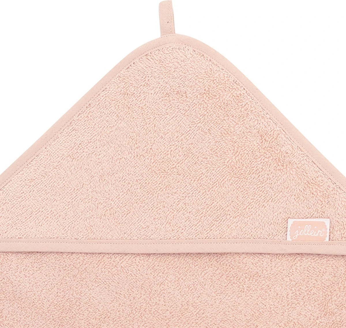 Jollein Badcape Badstof 75x75cm - Pale Pink - Afbeelding 5