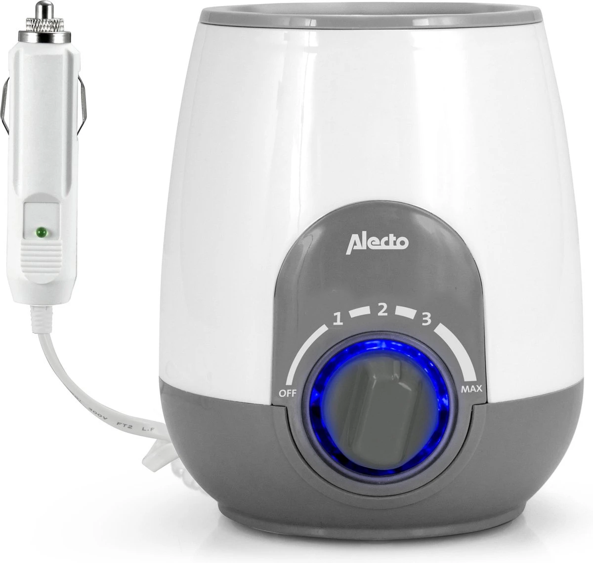 Alecto BW-512 CAR - Flessenwarmer Met 500W Vermogen Voor Thuis En Onderweg - Geleverd Met 12V Auto Adapter - Wit - Afbeelding 4