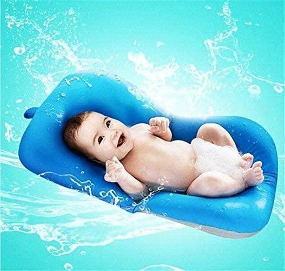 Baby Bather Baby Badkussen, Moonvvin Drijvende Zachte Baby Bad Kussen & Lounger Pasgeboren Pad Tub Kussen - Afbeelding 6
