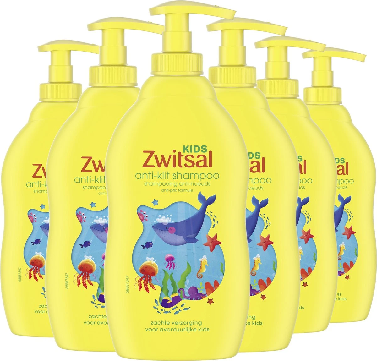 Zwitsal Kids Anti-Klit Shampoo - 6 X 400 Ml - Voordeelverpakking - Afbeelding 3