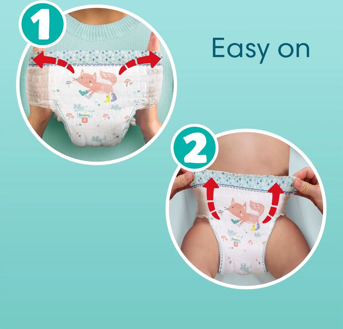 Pampers® Pampers - Premium Protection Pants - Maat 4 - Mega Pack - 80 Broekjes - Afbeelding 3